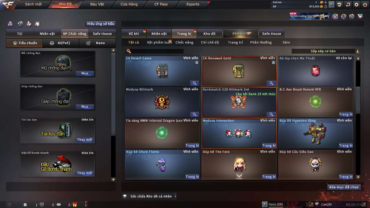 shop acc cf uy tin gia re